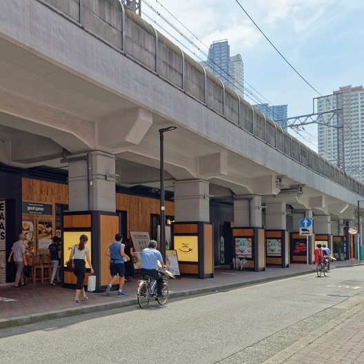 東横線・目黒線 新丸子駅～武蔵小杉駅間高架下店舗